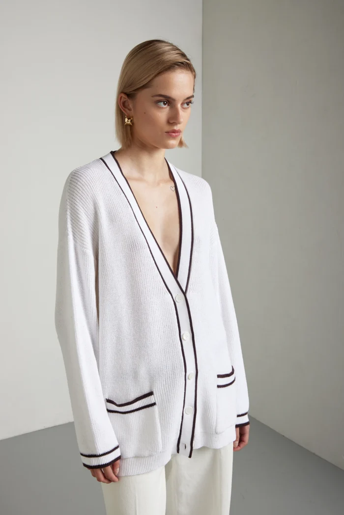 Cardigan tennis a costa inglese