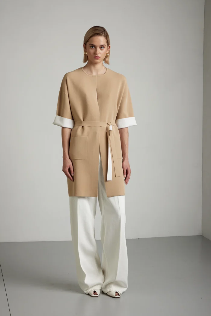 Spolverino con cintura stretch