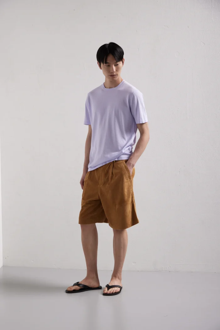 T-Shirt Girocollo Con Rullino