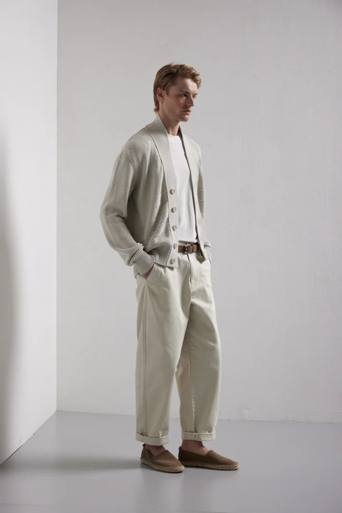 Cardigan Rigato Tono su Tono Punto Links