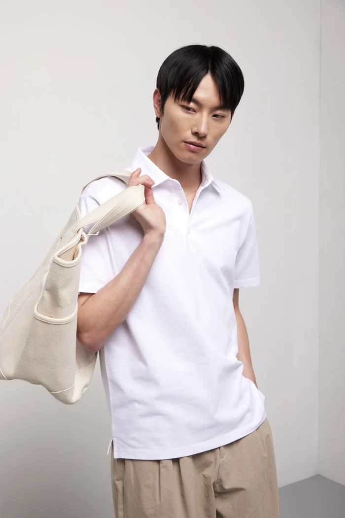 Polo manica corta in jersey piquet