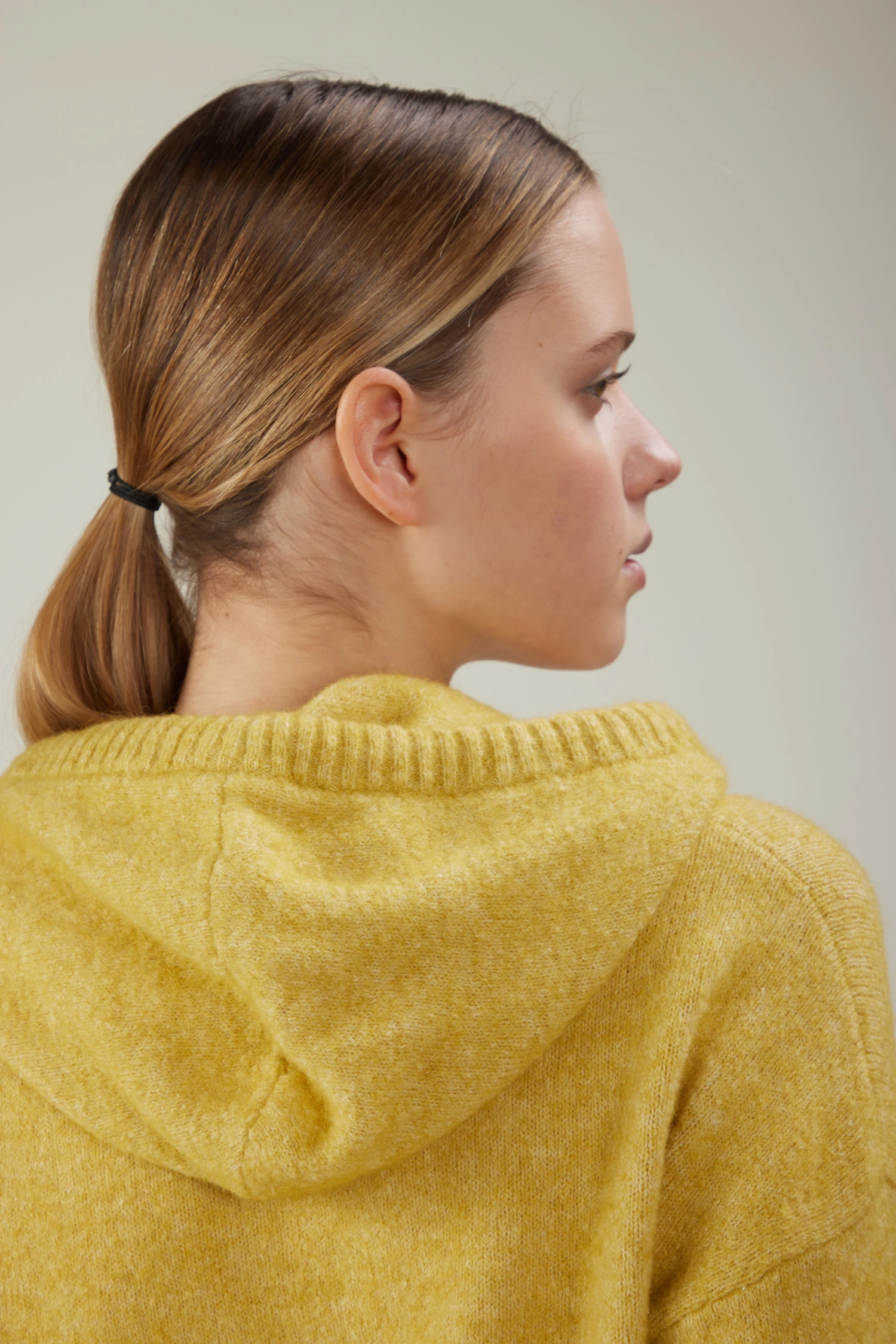 Felpa oversize con cappuccio in cotone e alpaca - immagine 3