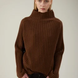 Maglione a coste in cashmere - Thumbnail Image 1