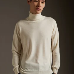 Maglia dolcevita in cashmere - Thumbnail Image 2