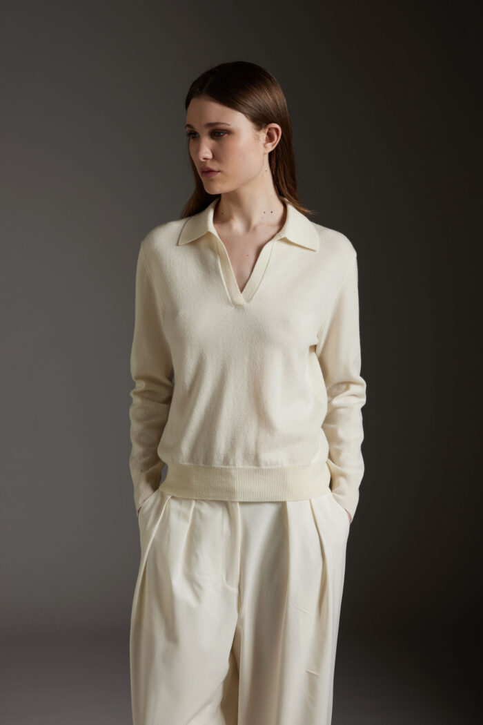Polo Skipper In Lana e Cashmere