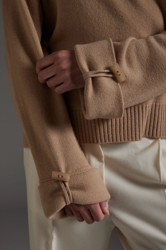 Maglia Girocollo in Lana e Cashmere