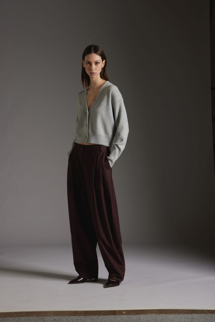 Cardigan Corto in Lana e Cashmere