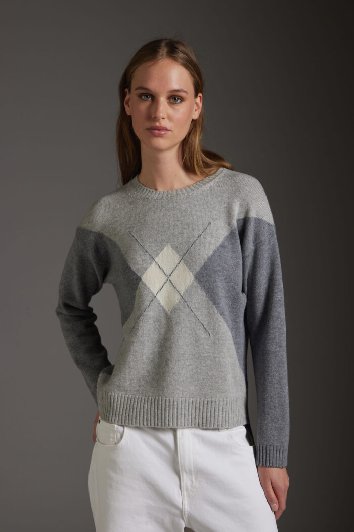 Maglia Girocollo in Lana e Cashmere