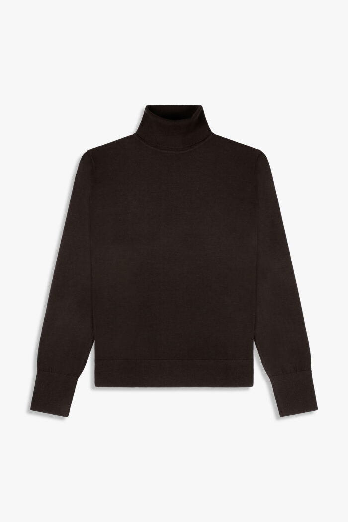 Maglia Dolcevita In Lana Merino Ultrafine