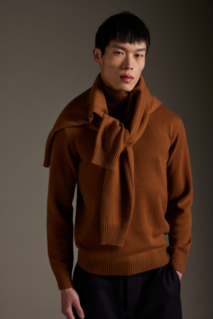 Maglione Dolcevita in Lana e Cashmere