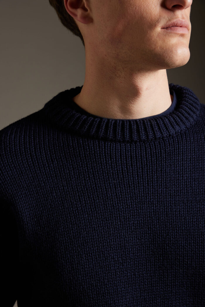 Maglione Girocollo In Lana Inglese