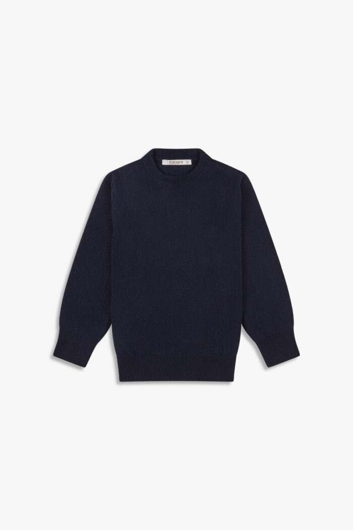 Maglia Girocollo in Cashmere Bimbo/a Blu